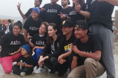 Angelina Jolie llegó a Lima para conocer casos de migrantes venezolanos