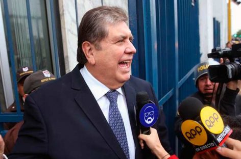 Alan García cumplió una semana sin salir de residencia de embajador de Uruguay