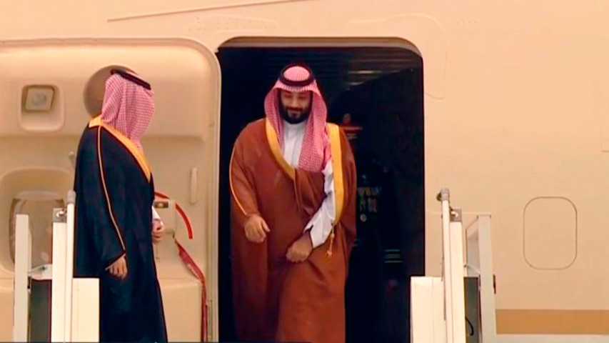 Príncipe heredero saudí llegó a Argentina para participar en Cumbre