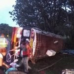 Al menos 20 personas quedaron heridas tras volcarse autobús en Nicaragua