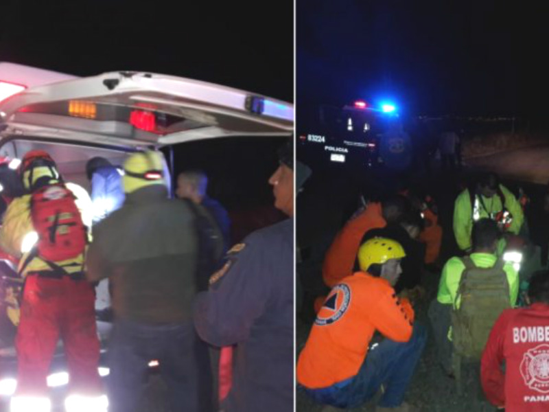 FTC rescató a dos mujeres y dos hombres en la cima del volcán Barú