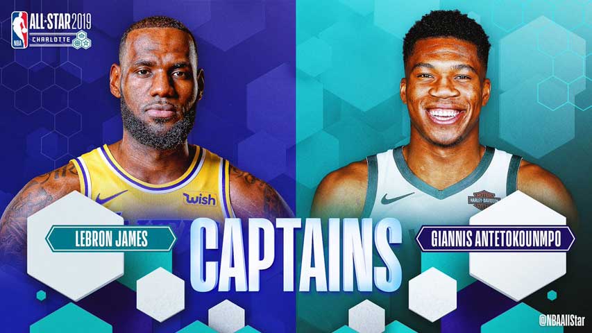 James y Antetokounmpo serán capitanes en Juego de las Estrellas de la NBA