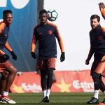 Dembélé estará quince días de baja por un esguince de tobillo