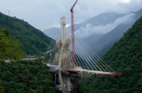 Errores de diseño causaron desplome de viaducto en Colombia