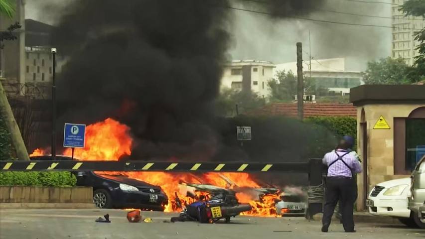 Confirmaron “ataque” a complejo hotelero de Nairobi