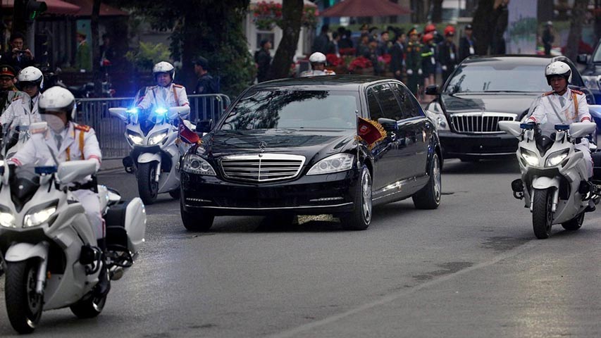 Trump llegó a Hanoi para su segunda cumbre con Kim Jong-un