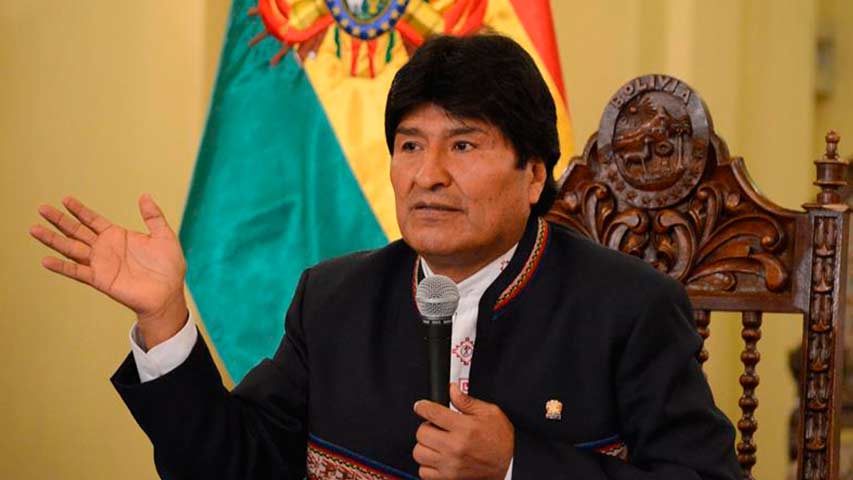 Evo Morales insta a los presidentes latinoamericanos a unirse contra EEUU