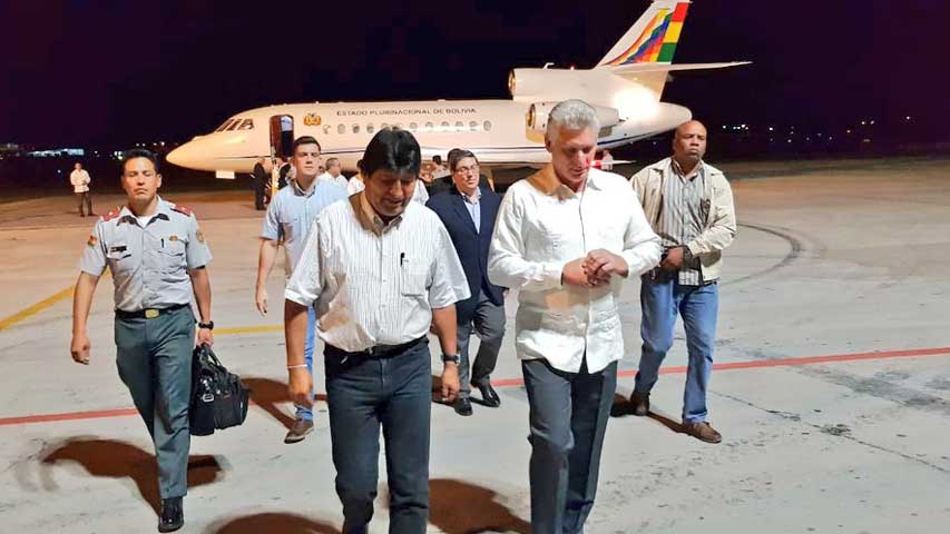 Evo Morales se reúne en La Habana con Díaz-Canel