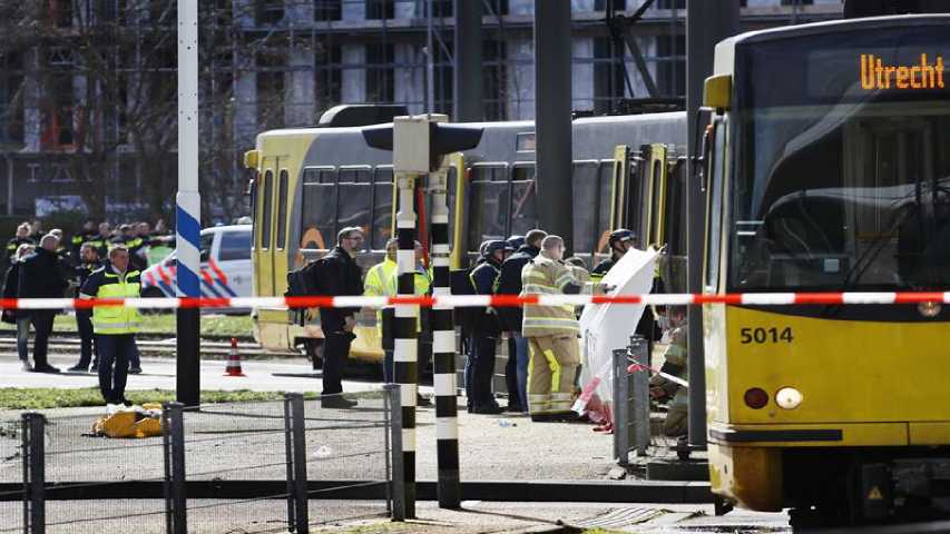 Buscan a huidos vinculados a “posible” acto terrorista en Utrecht