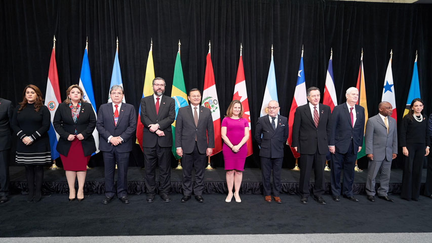 Grupo de Lima preocupado por llegada de aviones rusos a Venezuela