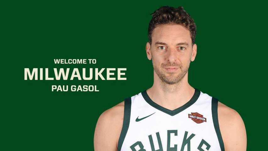 Pau Gasol llega a los Bucks para “luchar por el anillo”