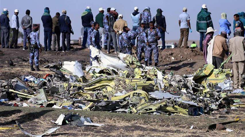 Recuperaron caja negra del avión que se estrelló en Etiopía