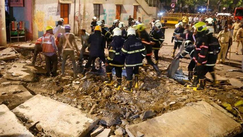 Se elevan a diez los muertos y a 68 los heridos por un derrumbe en la India