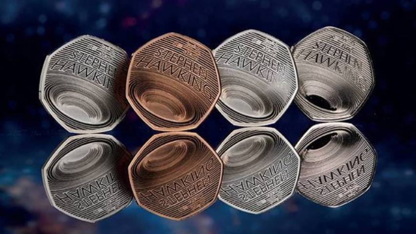 Reino Unido acuña moneda para conmemorar a Stephen Hawking