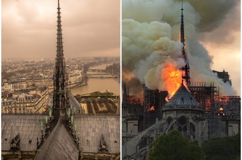 ¡SE LO MOSTRAMOS! Los videos más impactantes del incendio en la catedral de Notre Dame