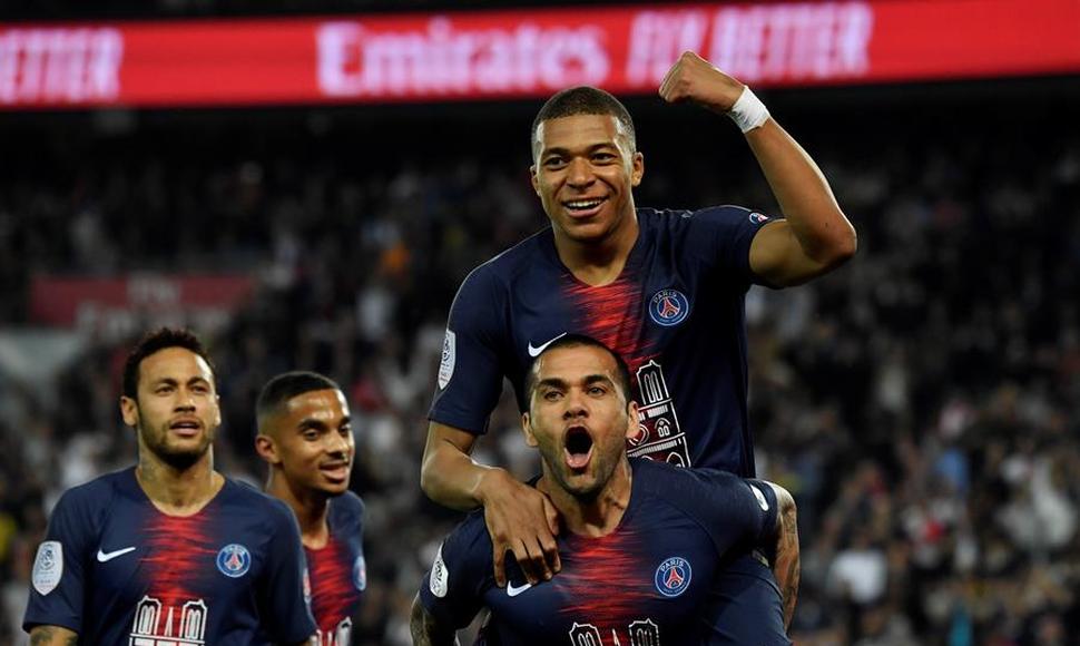 PSG celebró el título derrotando al Mónaco con triplete de Mbappe