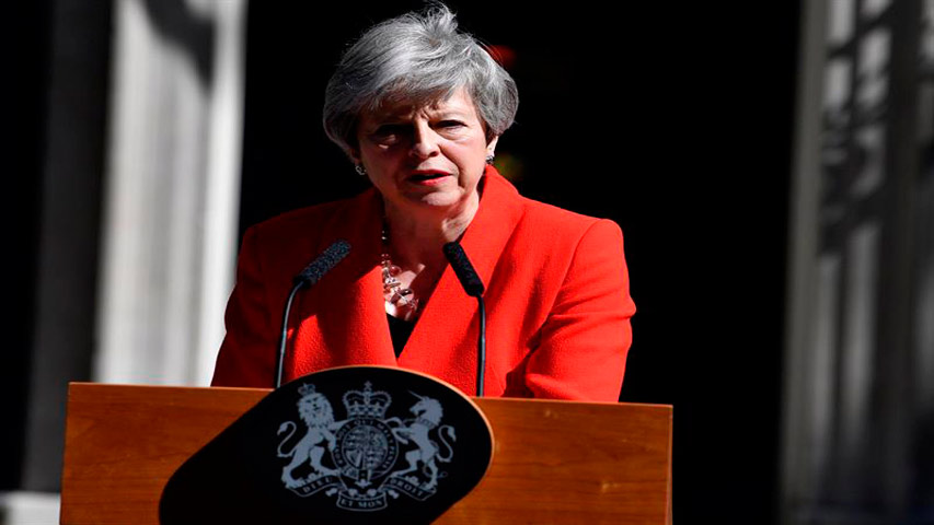 Theresa May dimitirá el próximo 7 de junio