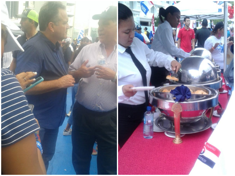 Mientras el pueblo come hueso de pollo, en el VIP del cierre de Nito hubo «buffet» libre (+FOTOS)