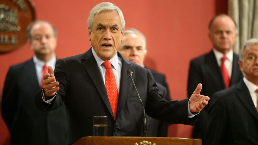 Piñera afirma que Chile y Perú aún tienen tema pendiente por triángulo terrestre