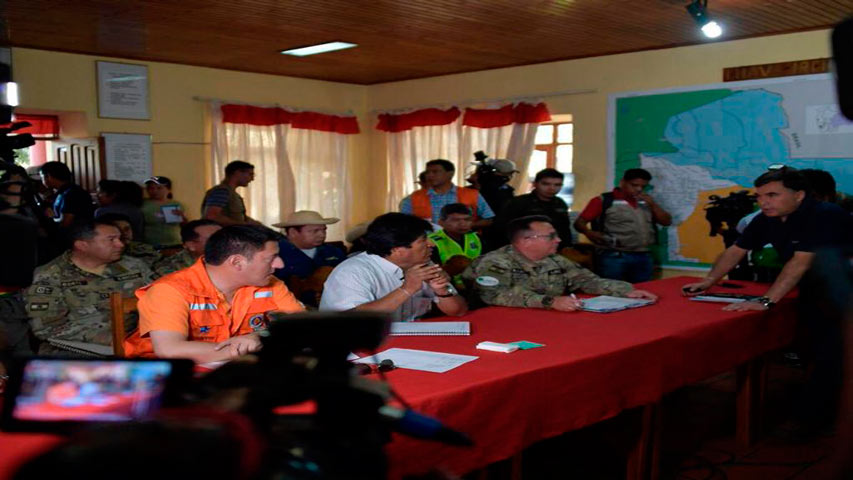 Evo Morales declaró una «pausa ecológica» en las áreas afectadas por los incendios