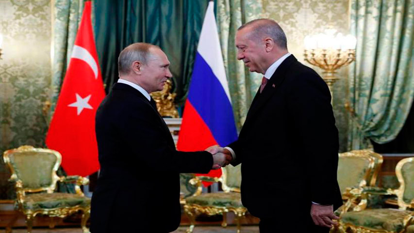 Putin y Erdogan inauguraron el salón aeroespacial MAKS 2019