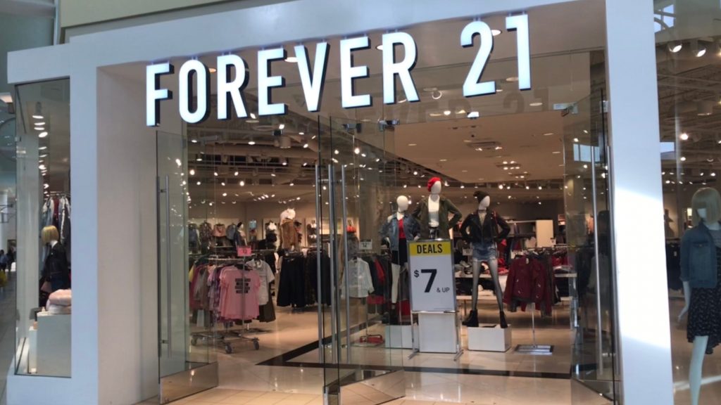 Forever 21 se declara en bancarrota