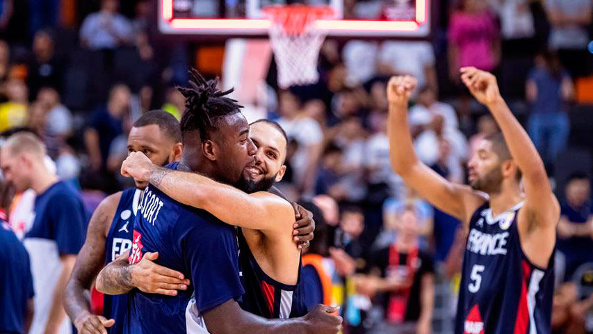 Francia dio el gran golpe y avanzó a semifinales del Mundial de baloncesto