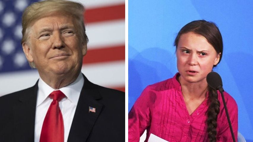 Trump desata polémica al burlarse de Greta Thunberg
