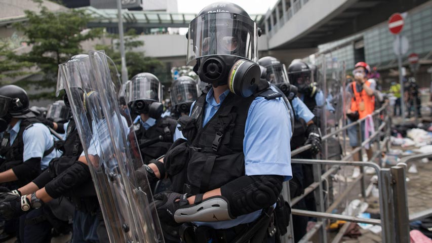 Policía de Hong Kong prohíbe manifestación prevista para el domingo
