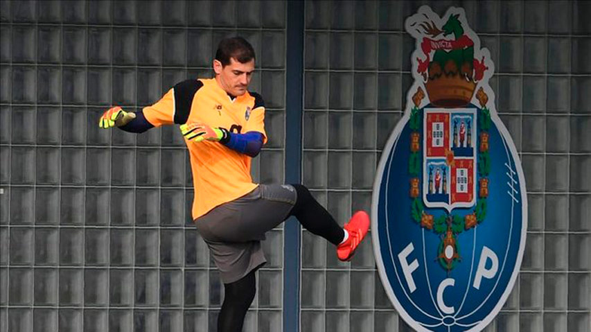 Iker Casillas volvió a entrenar con el Oporto
