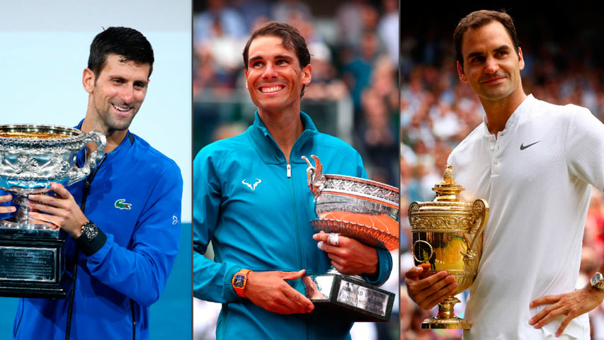 Nadal, Djokovic y Federer culminaron en el «Top 3» del ranking ATP