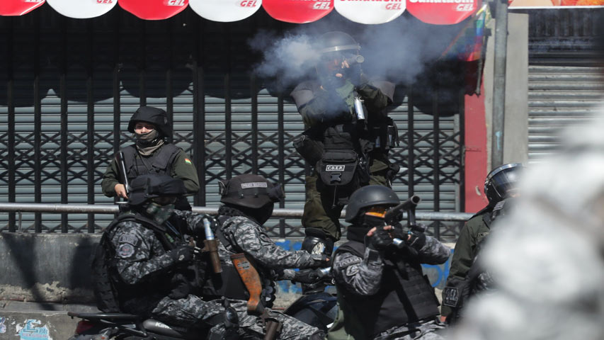 Policía Boliviana activó una unidad especial antiterrorista