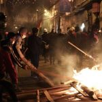 La Paz vivió otra noche de protestas cerca de la sede del Gobierno