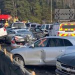 Al menos 35 lesionados en choque de 63 vehículos en Estados Unidos