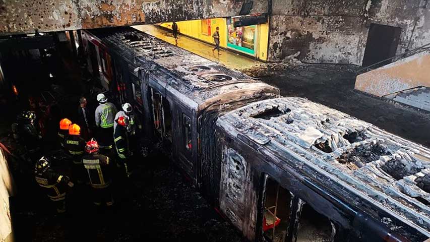 Chile asegura injerencia extranjera en ataques al metro de Santiago