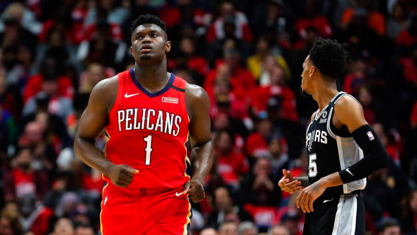 Zion Williamson debutó con derrota ante los Spurs