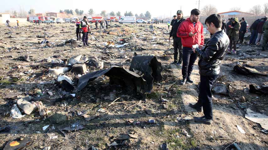 Ucrania pidió a Irán las cajas negras del avión derribado