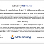 Adclic Hosting Certificacion PCI