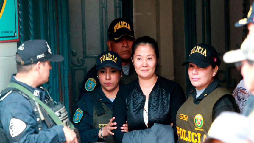 Conceden en Perú recurso de apelación a prisión preventiva de Keiko Fujimori