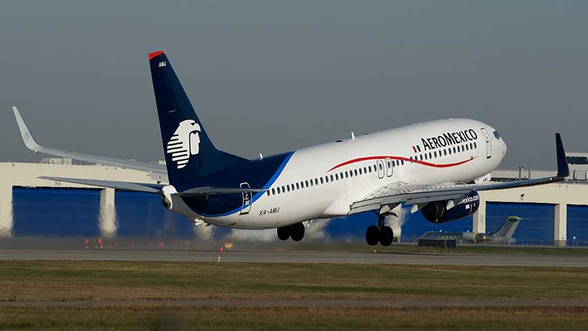 Aeroméxico prevé reanudar rutas a partir del 1 de mayo