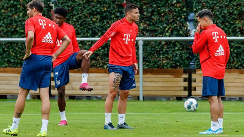 Bayern regresó a los entrenamientos en pequeños grupos