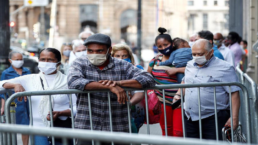 Brasil suma 1,88 millones de contagios a causa del virus