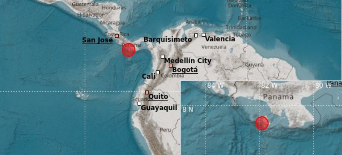 Reportan sismo de magnitud 5,9 que se sintió en varios puntos del país